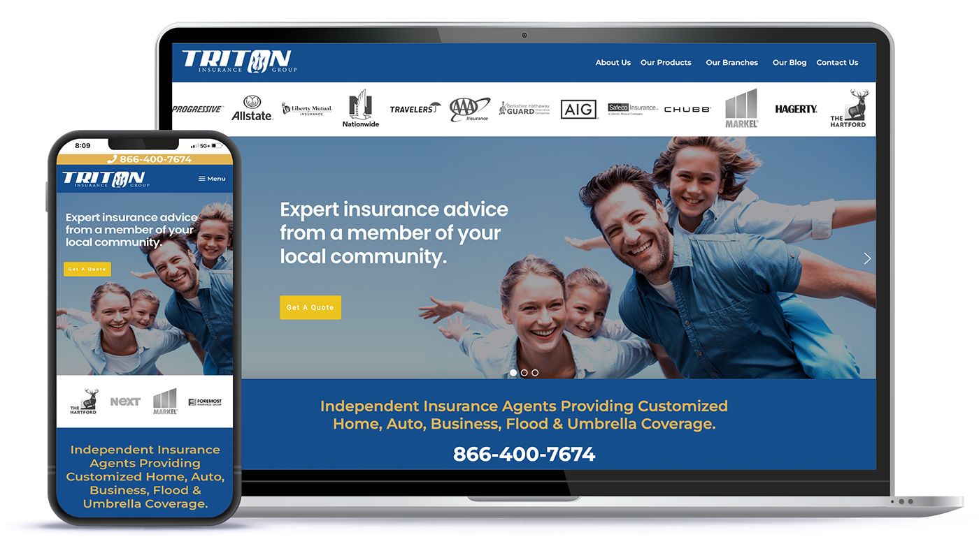Triton Insurance Group Website Digital Marketing Agency
